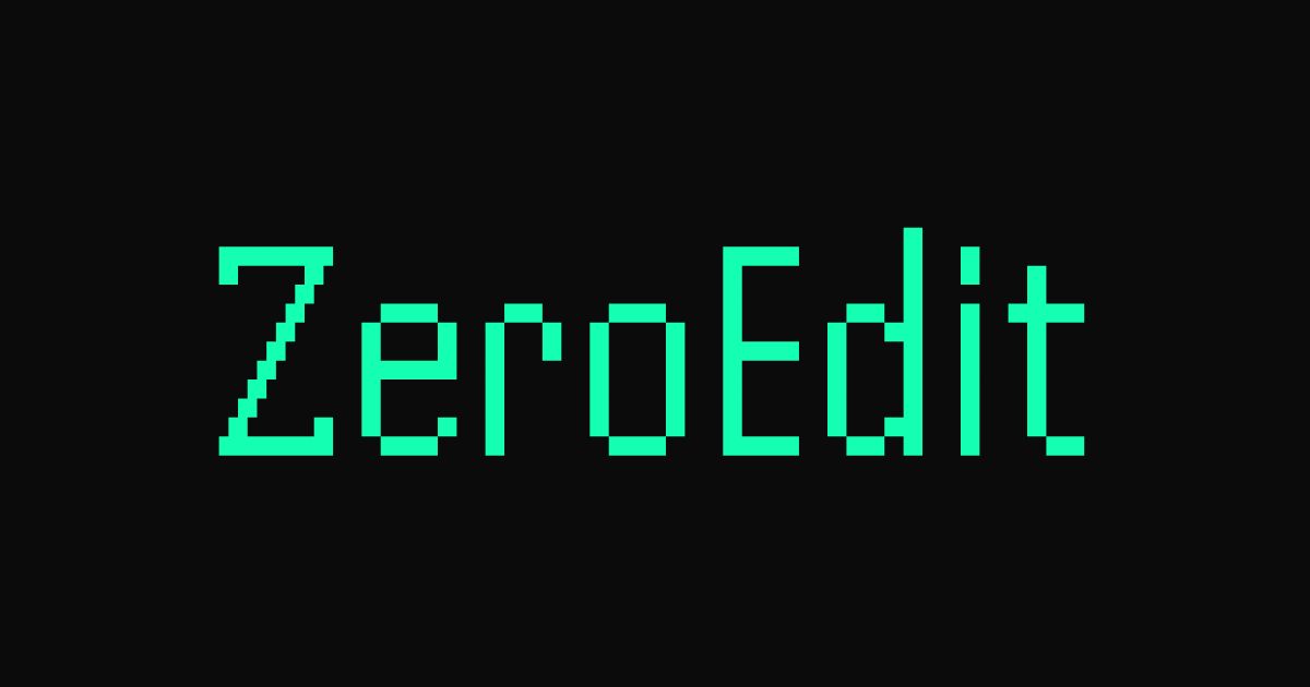 Zeroedit